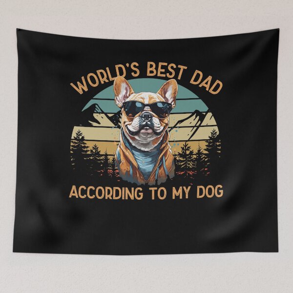 Item preview, World Best Dog Dad French Bulldog Love designed and sold by LuminOrb.