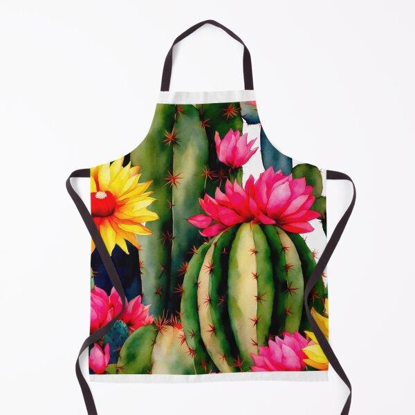 Item preview, Cactus, flower, water color painting designed and sold by RoseAIArtRhythm.