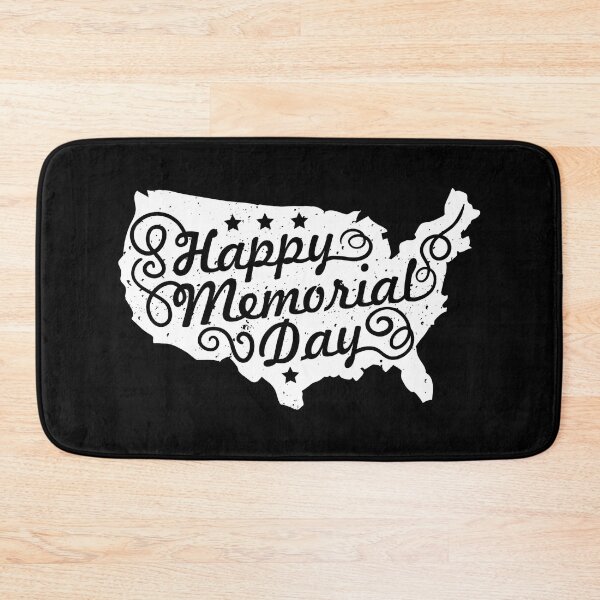 Item preview, United States of America Pride: USA Map With Happy Memorial Day Words designed and sold by Luxuriously.