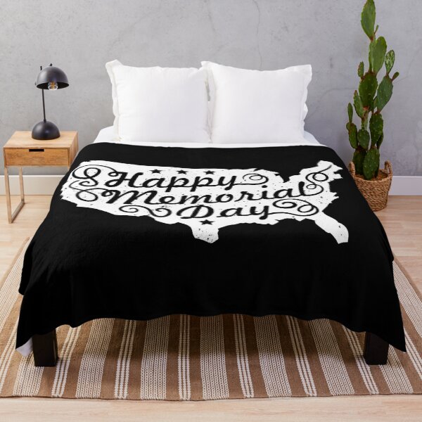 Item preview, United States of America Pride: USA Map With Happy Memorial Day Words designed and sold by Luxuriously.
