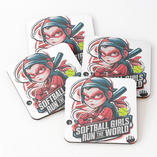 Item preview, Softball Girls Ninja Ukiyo-E - Softball Lovers designed and sold by ViktoonShirts.