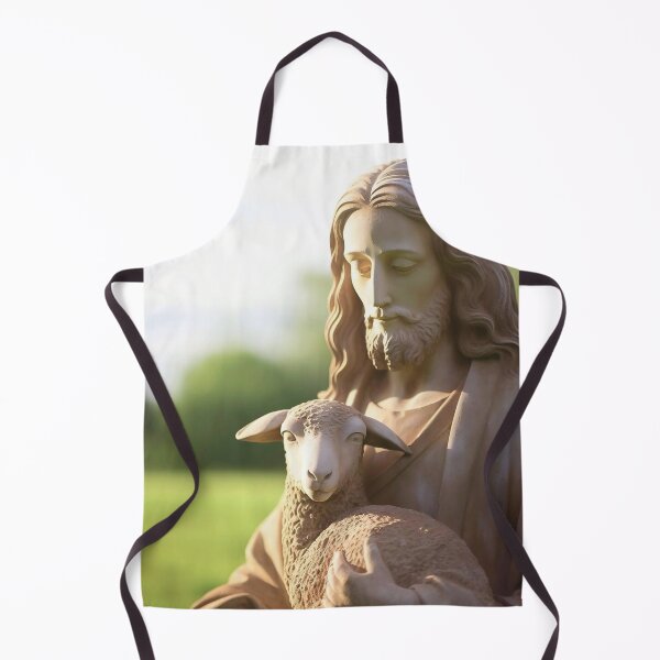 Item preview, Jesus with a sheep statue designed and sold by MoonCatLab.
