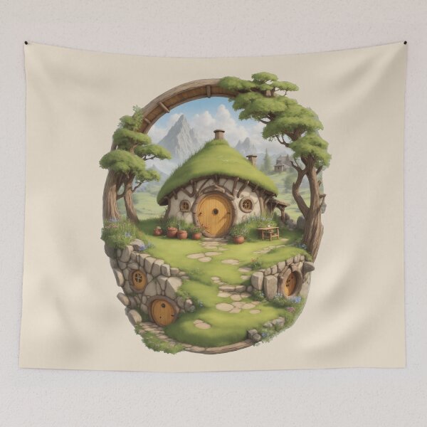 Item preview, Fantasy cottage in the enchanted forest designed and sold by Ghazal-art.