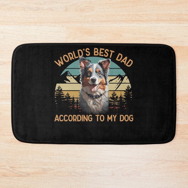 Item preview, World Best Dog Dad Australian Shepherd Love designed and sold by LuminOrb.