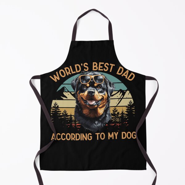 Item preview, World Best Dog Dad Rottweiler Funny Motifs designed and sold by LuminOrb.