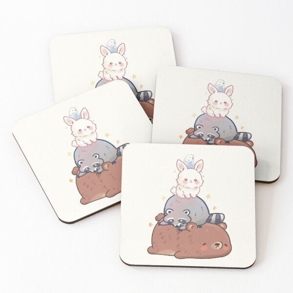 Item preview, Bear raccoon Bunny perrot designed and sold by Artofmayara.
