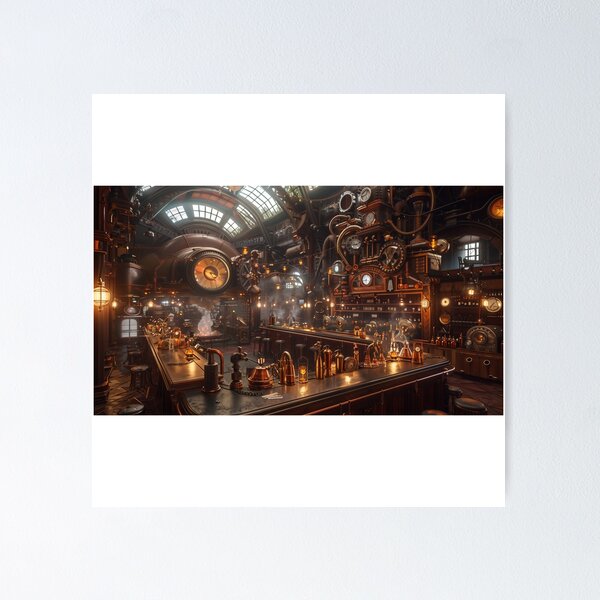 Item preview, Steampunk-inspired brewery interior designed and sold by palmyst.
