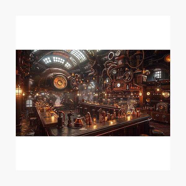 Item preview, Steampunk-inspired brewery interior designed and sold by palmyst.