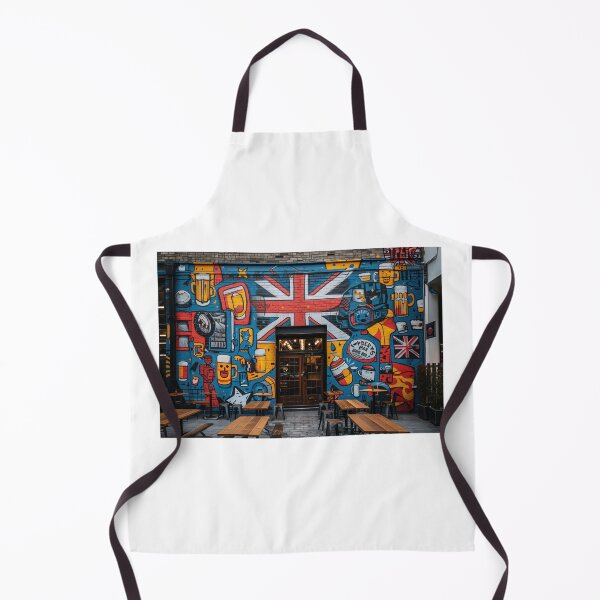 Item preview, Vibrant pub mural with Union Jack designed and sold by palmyst.