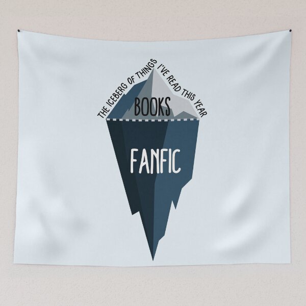 Item preview, The iceberg of things I've read this year | Fanfic vs Books designed and sold by Neadoodles.