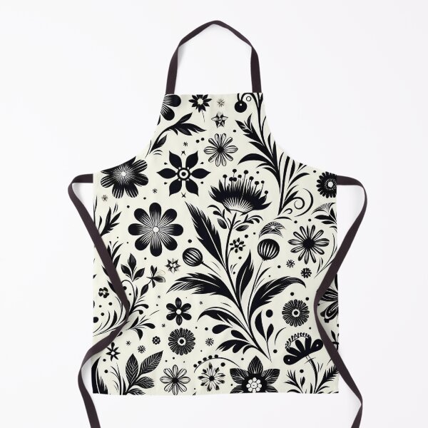 Item preview, Black and White Floral Pattern designed and sold by GraphicsClub.