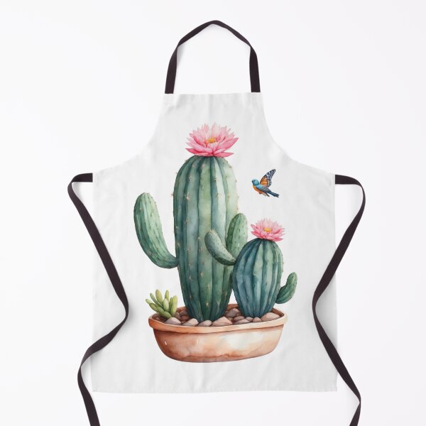 Item preview, Cute Cactus, flower, bird designed and sold by RoseAIArtRhythm.