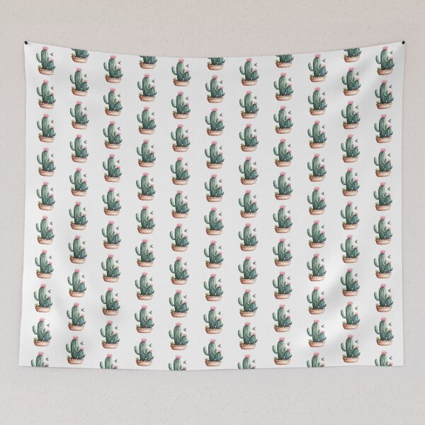 Item preview, Cute Cactus, flower, bird designed and sold by RoseAIArtRhythm.