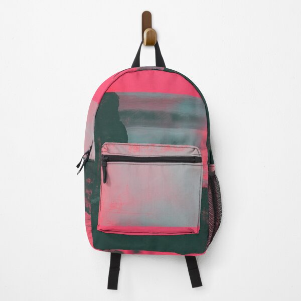 Item preview, Neon Dreams: Surreal Glitch Art with Beach Silhouette designed and sold by my-moody-place.