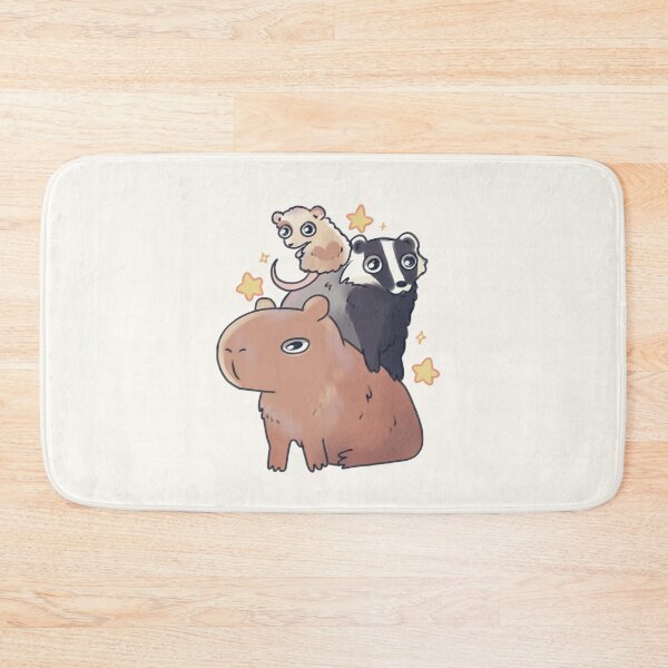 Item preview, Capybara badger mouse stack  designed and sold by Artofmayara.