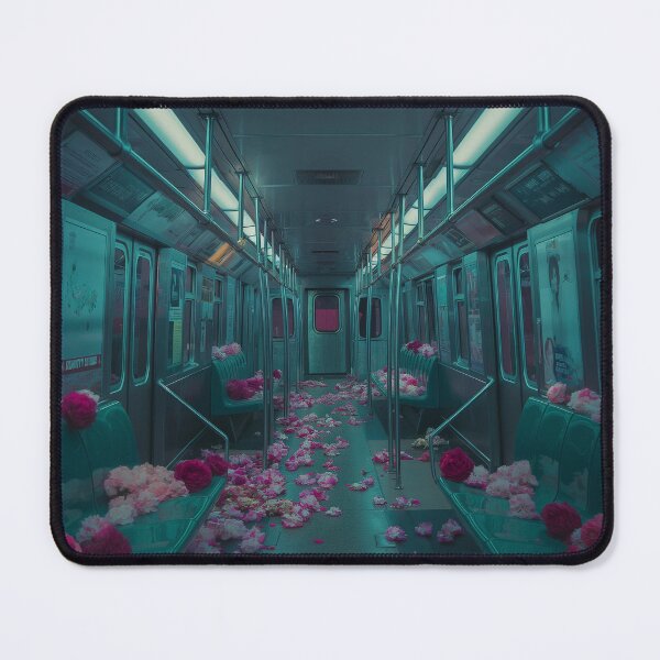Item preview, Floral Subway: Surreal Urban Fantasy with Neon Lighting designed and sold by my-moody-place.