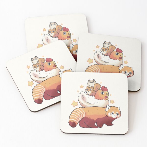 Item preview, Red pand chicken squirrel hamster  designed and sold by Artofmayara.