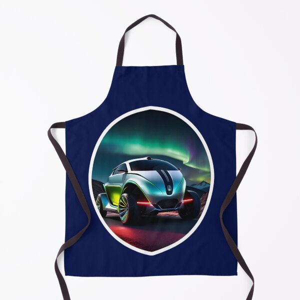Item preview, Futuristic Electric Car Under The Northern Lights designed and sold by TheArtOfPat.
