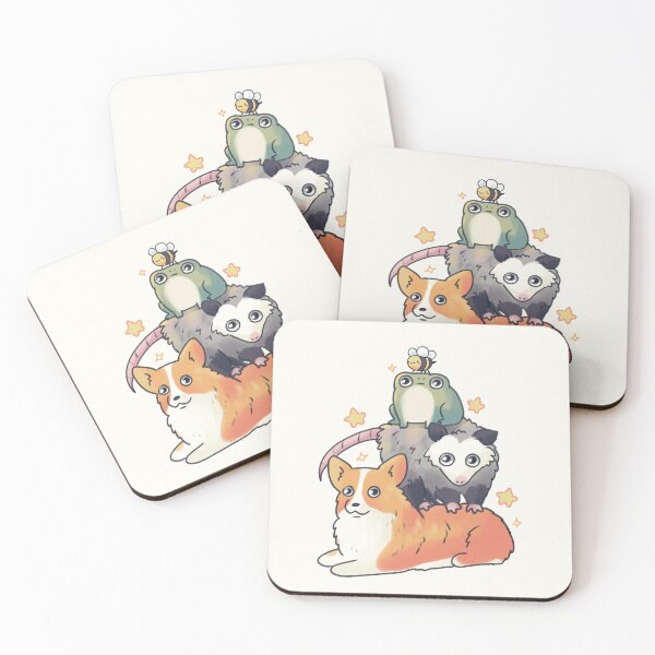 Item preview, Corgi opossum frog bee designed and sold by Artofmayara.