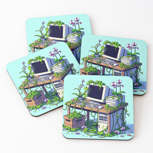 Item preview, Overgrown Desk - Pixel Art Apocalypse designed and sold by RetroRuins.