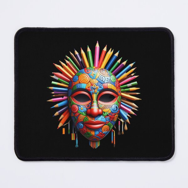 Item preview, Colorful Pencil Mask designed and sold by Bliss Find And Design.