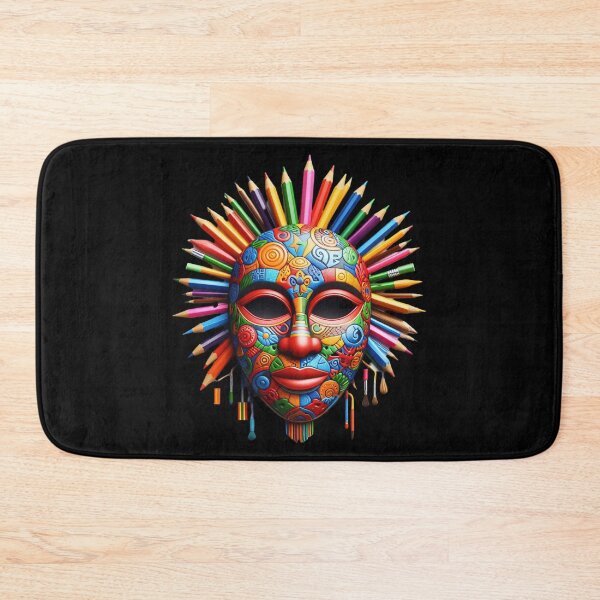 Item preview, Colorful Pencil Mask designed and sold by Bliss Find And Design.