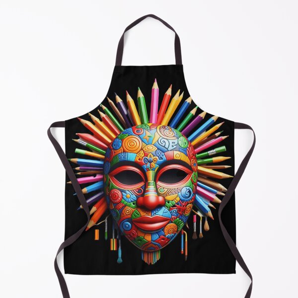Item preview, Colorful Pencil Mask designed and sold by Bliss Find And Design.