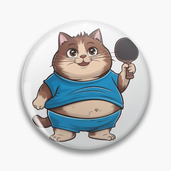 Item preview, Funny Fat Ping Pong Cat designed and sold by Krieghorn.