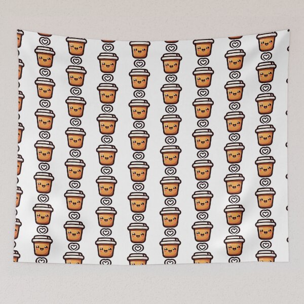 Artikelvorschau, Happy Coffee Cup - Entzückendes Kawaii-Getränk entworfen und verkauft von Akioos.