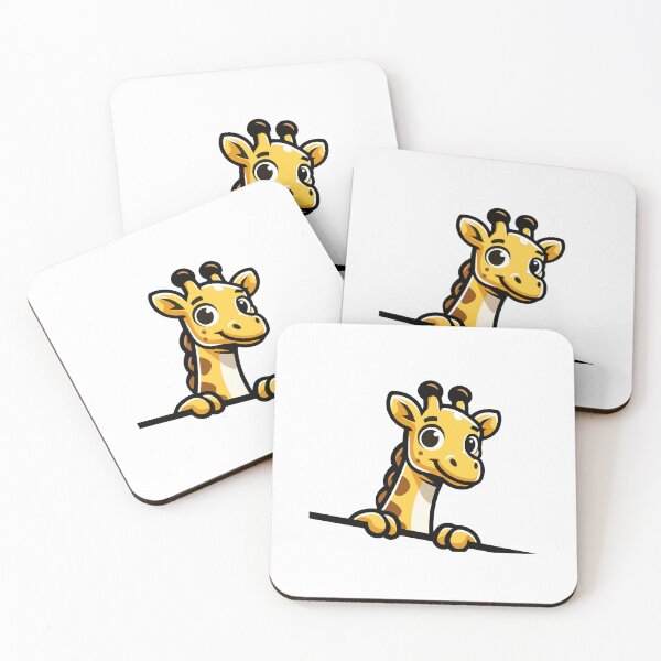 Item preview, Curious Giraffe Peek - Adorable Cartoon Giraffe designed and sold by Akioos.