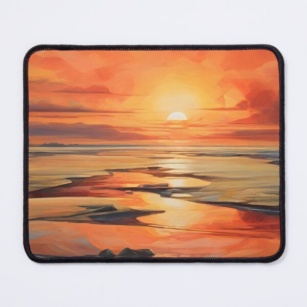 Item preview, Vibrant Abstract Ocean Sunset Vorticism 2 designed and sold by Jason123za.