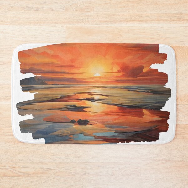 Item preview, Vibrant Abstract Ocean Sunset Vorticism 2 designed and sold by Jason123za.