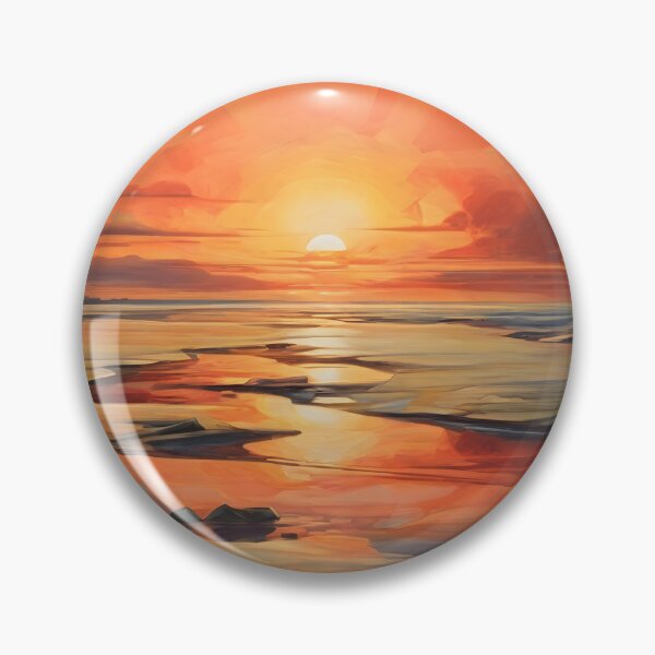 Item preview, Vibrant Abstract Ocean Sunset Vorticism 2 designed and sold by Jason123za.