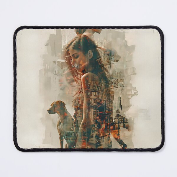 Item preview, Walking The Dogs Abstract  Art designed and sold by Obsidian Ink by Wilshire.