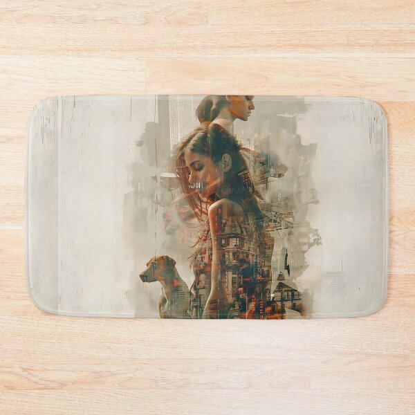 Item preview, Walking The Dogs Abstract  Art designed and sold by Obsidian Ink by Wilshire.