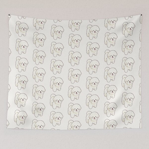 Item preview, Bichon Frise dog illustration  designed and sold by Artofmayara.