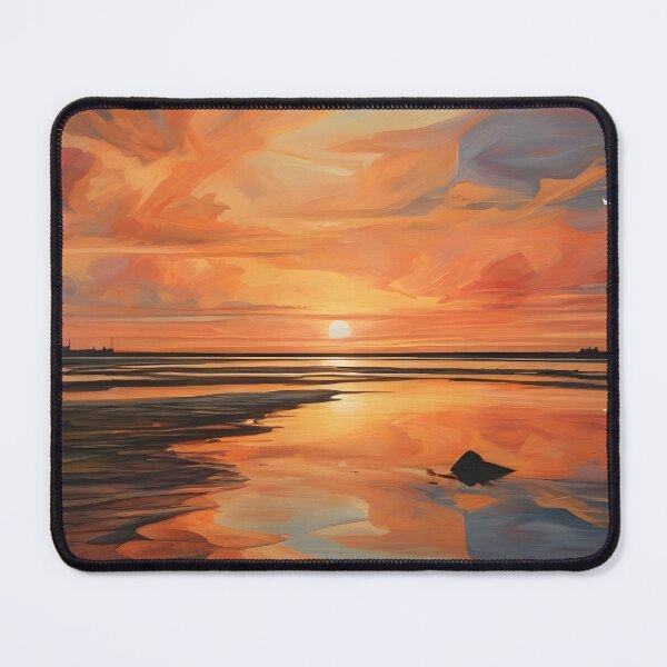 Item preview, Vibrant Abstract Ocean Sunset Vorticism 3 designed and sold by Jason123za.