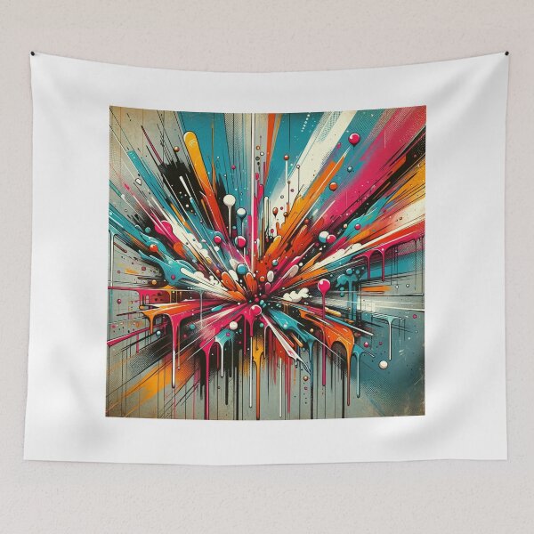 Item preview, Explosive Colour Burst Art designed and sold by BubandAika.