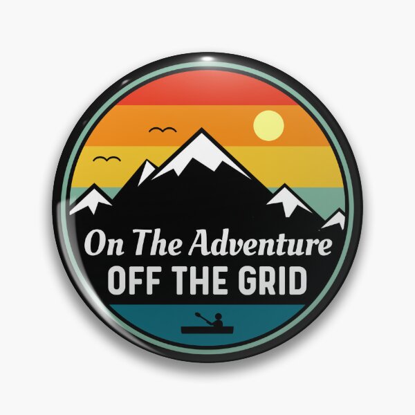Item preview, On The Adventure Off The Grid, Nature Outdoor Mountain Lake Adventure  designed and sold by Sunserize Designs.