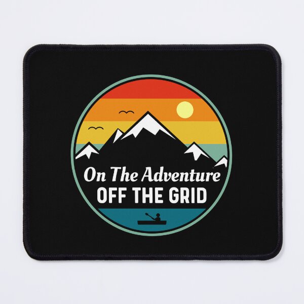 Item preview, On The Adventure Off The Grid, Nature Outdoor Mountain Lake Adventure  designed and sold by Sunserize Designs.