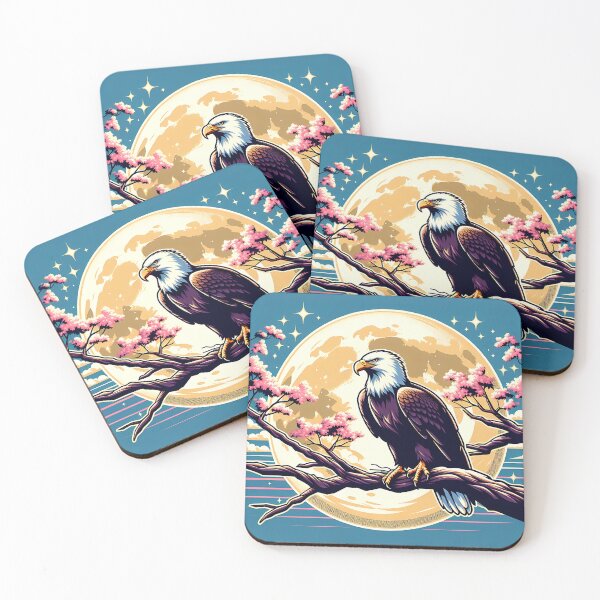 Item preview, Majestic Eagle Under the Moon designed and sold by 0penvimark.