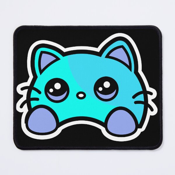 Item preview, Blue Cat illustration designed and sold by Meemaart.