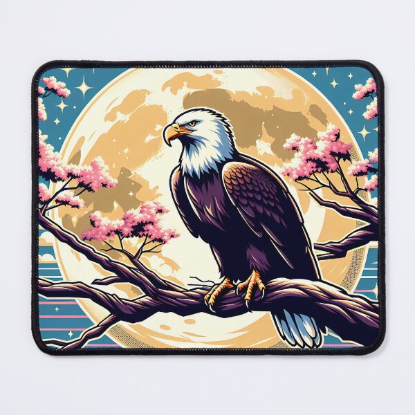 Item preview, Majestic Eagle Under the Moon designed and sold by 0penvimark.