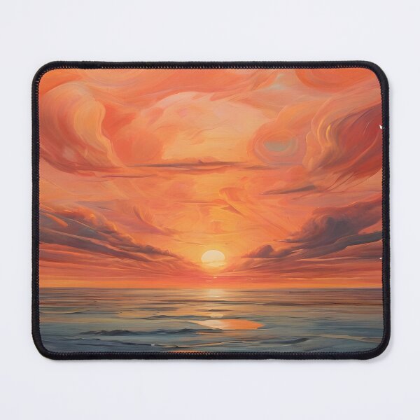 Item preview, Vibrant Abstract Ocean Sunset Vorticism 4 designed and sold by Jason123za.