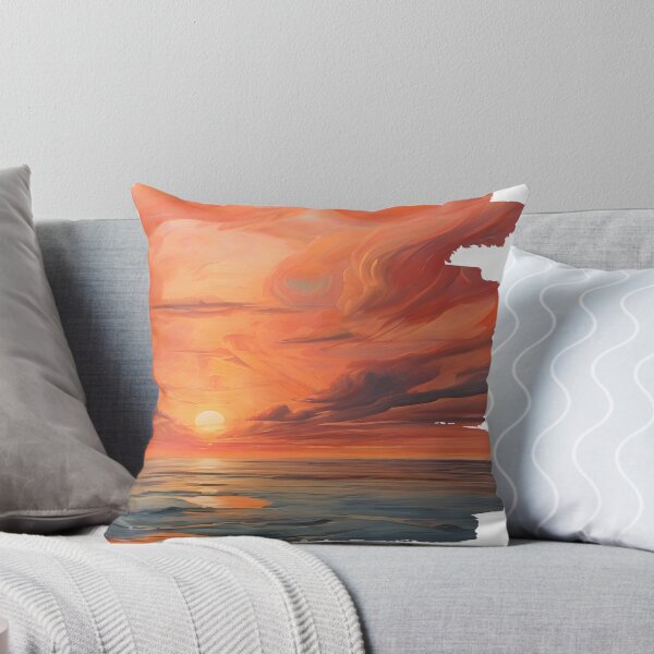 Item preview, Vibrant Abstract Ocean Sunset Vorticism 4 designed and sold by Jason123za.