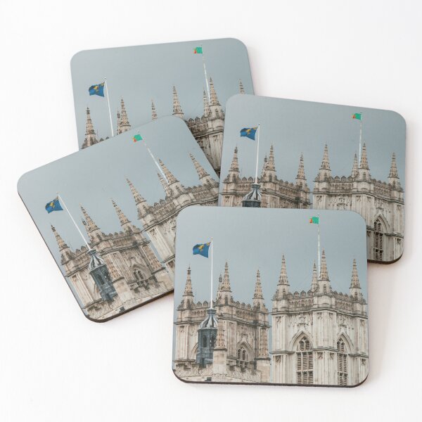 Item preview, Gothic church towers and flags designed and sold by rhosbahu.
