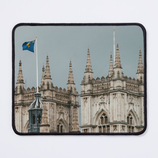Item preview, Gothic church towers and flags designed and sold by rhosbahu.