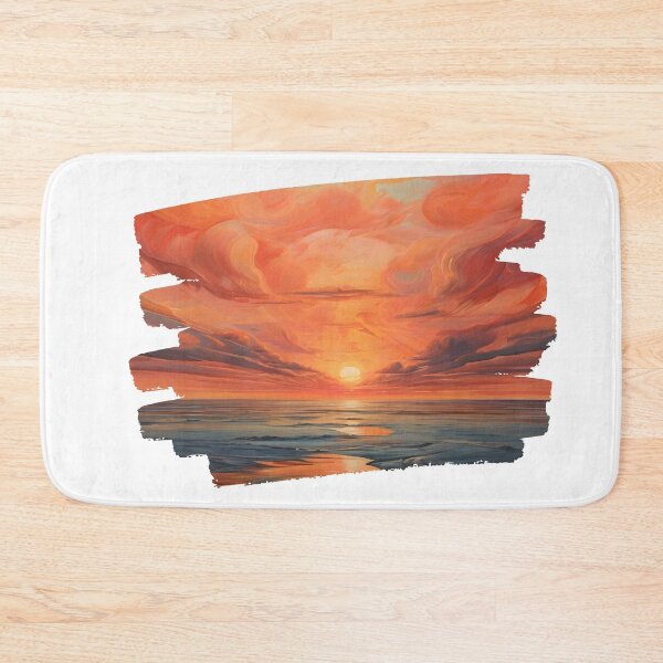 Item preview, Vibrant Abstract Ocean Sunset Vorticism 4 designed and sold by Jason123za.