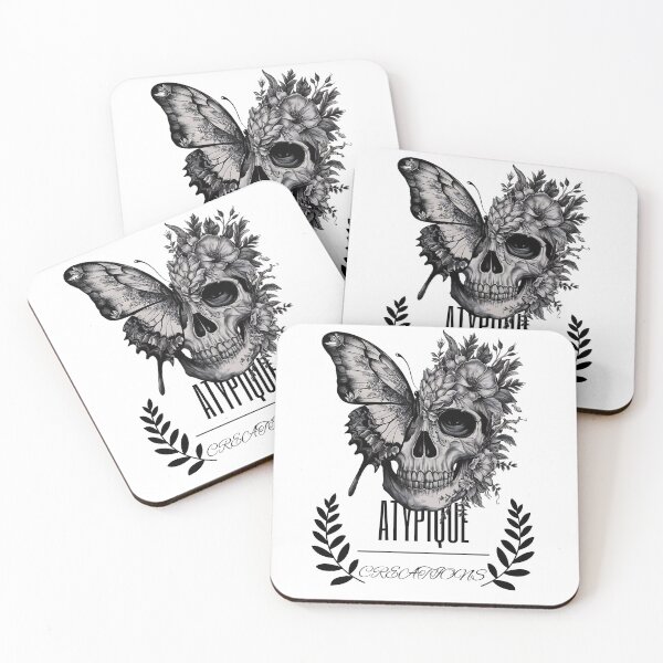 Aperçu de l'œuvre Atypique Creations Crâne et Papillon générés par IA créée et vendue par JonathanP514.