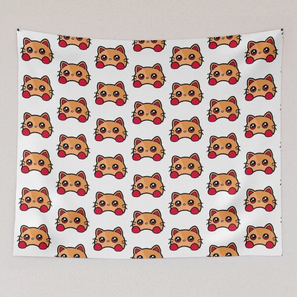 Item preview, Red Cat illustration designed and sold by Meemaart.